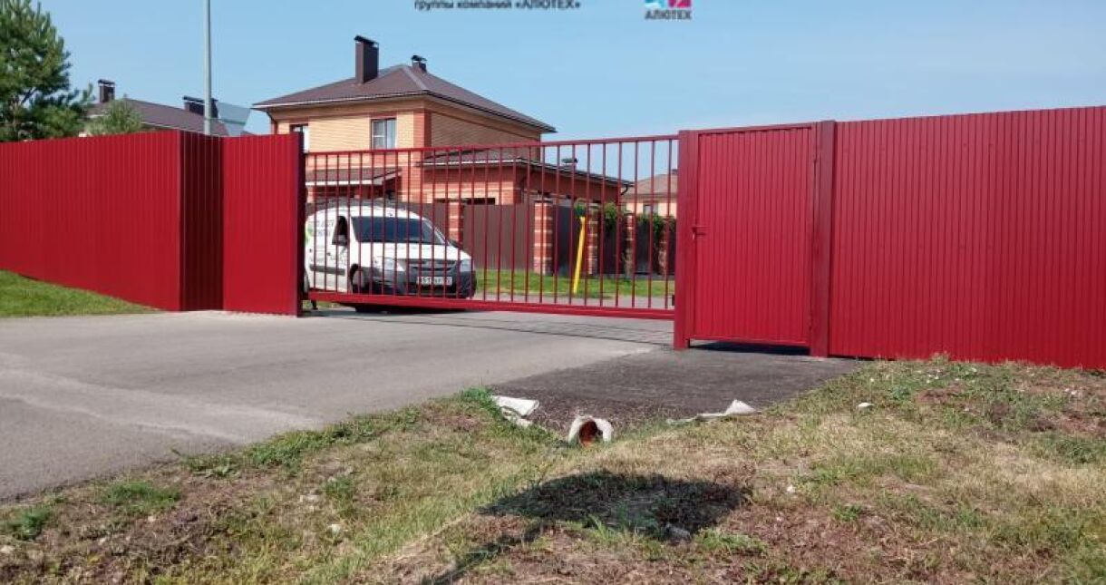 Ворота откатные сварные 