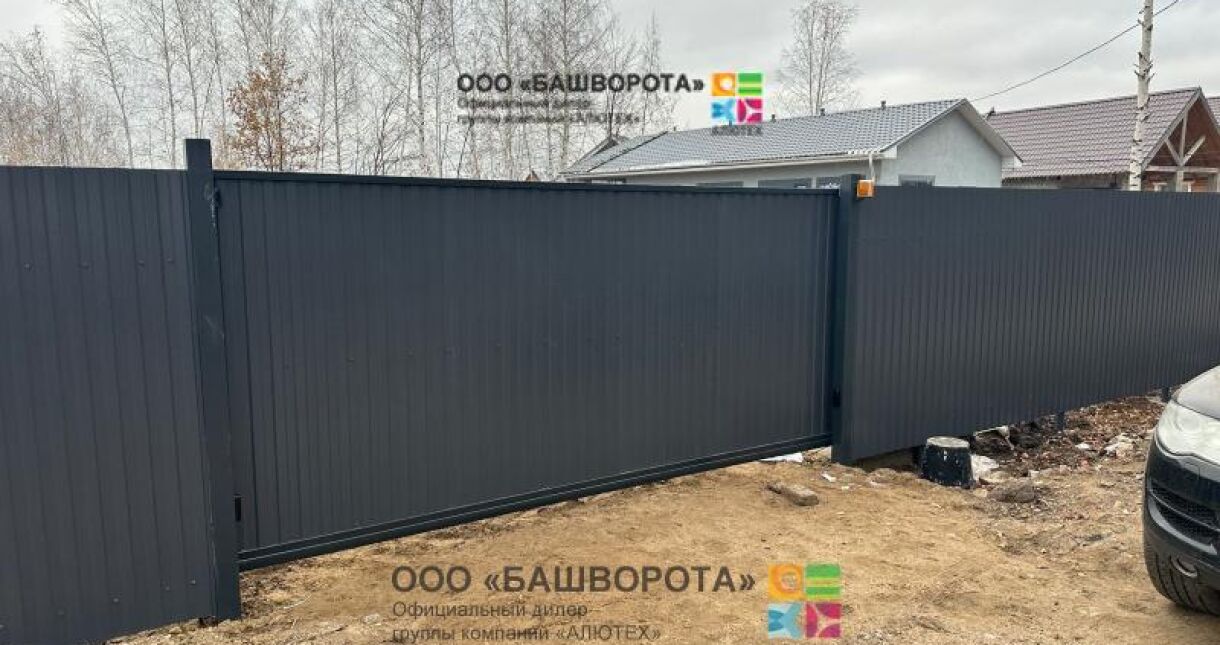 Откатные ворота под ключ