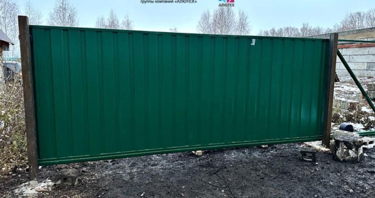 Откатные ворота сварные