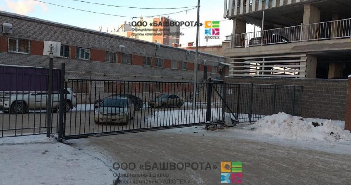 Откатные ворота Алютех 