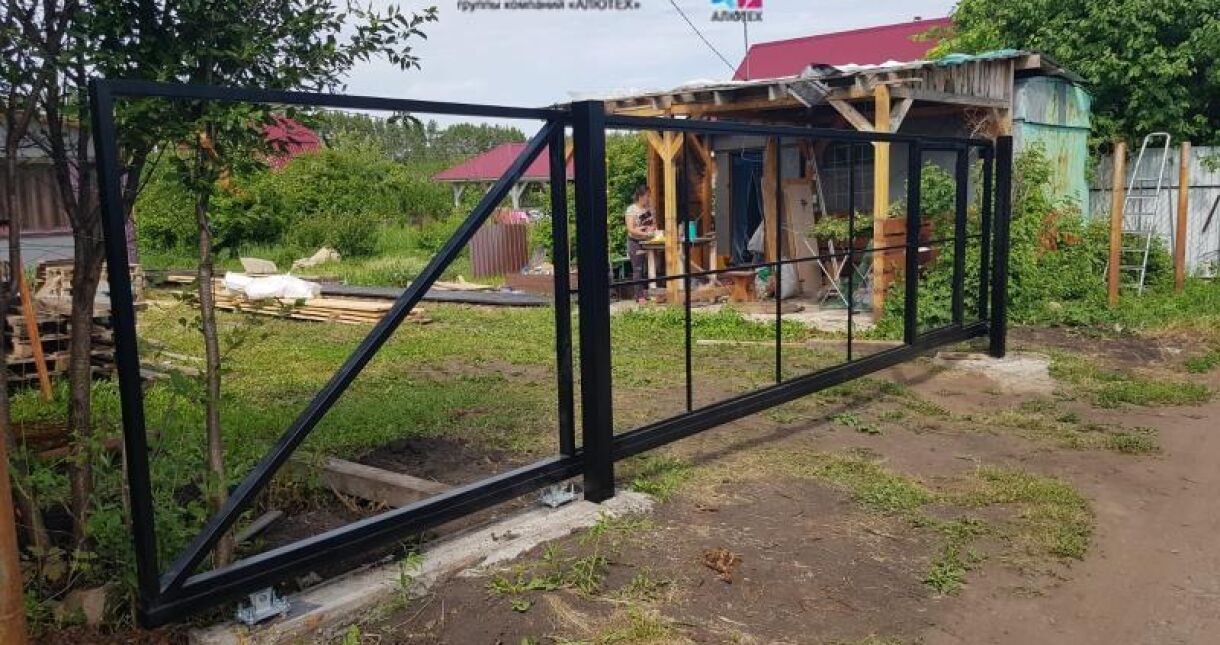 Ворота откатные сварные 