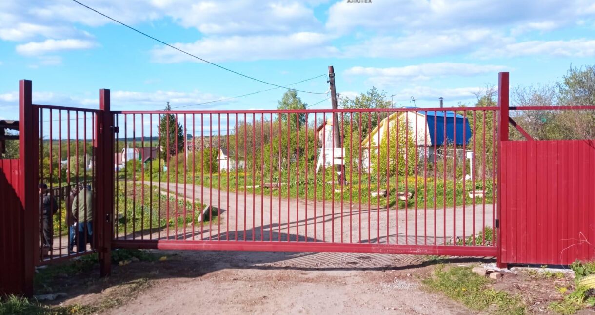 Откатные ворота и калитка отдельностоящая