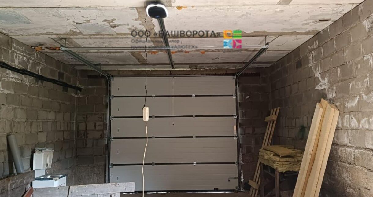 Гаражные секционные ворота Алютех